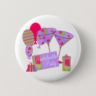 Badge Rond 5 Cm Rétro partie de Bachelorette