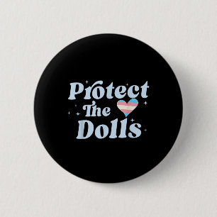 Badge Rond 5 Cm Retro Protéger Les Poupées Égalité des sexes Droit