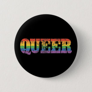 Badge Rond 5 Cm Retro Queer