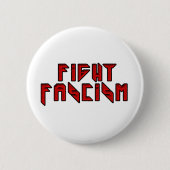 Badge Rond 5 Cm Retro Rocker - Combattre le fascisme (Devant)
