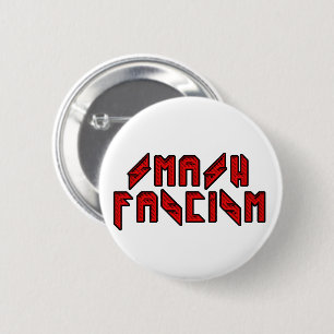 Badge Rond 5 Cm Retro Rocker - Le fascisme escamotable