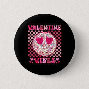 Badge Rond 5 Cm Retro Saint Valentin Coeur Saint Valentin Vibes Ga