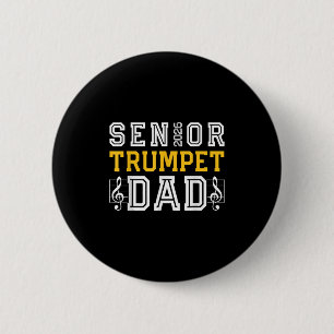 Badge Rond 5 Cm Retro Senior Trumpet Dad 2026 Marching Band Cl Of