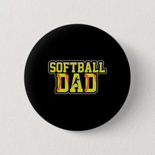 Badge Rond 5 Cm Retro Softll Papa Fête des Pères Noël