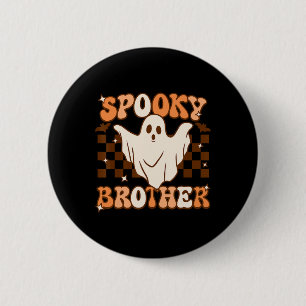 Badge Rond 5 Cm Retro Super Fantôme Éffrayant Frère Costume Corres
