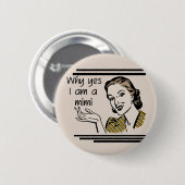 Badge Rond 5 Cm Rétro T-shirts Mimi et cadeaux (Devant & derrière)