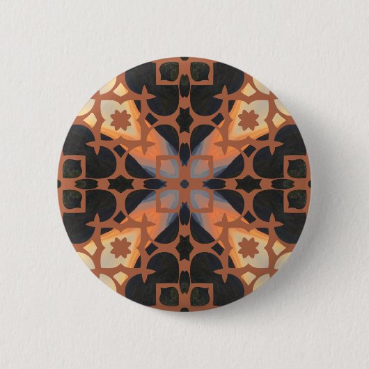 Badge Rond 5 Cm Retro Tan Motif (Devant)