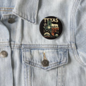 Badge Rond 5 Cm Retro Texas (En situation)