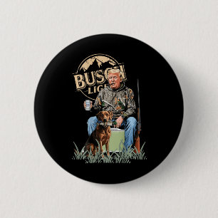 Badge Rond 5 Cm Retro Trump Chasse Deer Drôle Bière Boire Hunti