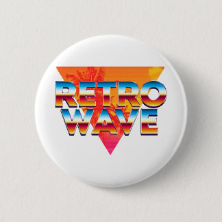 Badge Rond 5 Cm Rétro vague