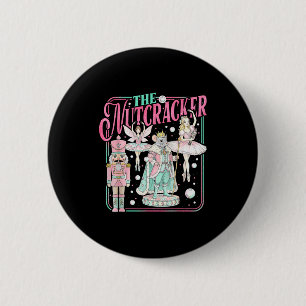 Badge Rond 5 Cm Rétro Vintage Casse-Noisette Fée Sucre Prune Noël