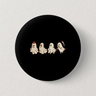 Badge Rond 5 Cm Retro Vintage Fantôme Halloween Boo Tri Ou Treat S