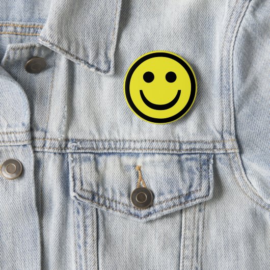 Badge Rond 5 Cm rétro visage (En situation)