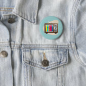 Badge Rond 5 Cm Rétro vision (En situation)