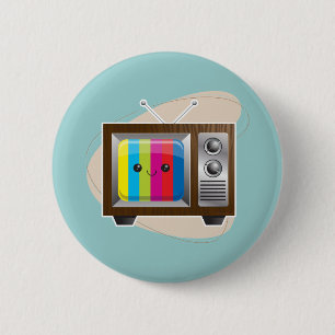 Badge Rond 5 Cm Rétro vision