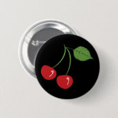 Badge Rond 5 Cm Rétros cerises (Devant & derrière)