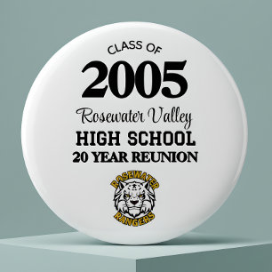 Badge Rond 5 Cm Réunion de classe de mascotte moderne