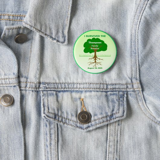 Badge Rond 5 Cm Réunion de famille I Survié Garde de fête (En situation)