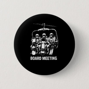 Badge Rond 5 Cm Réunion de planche de snowboard remontée mécanique
