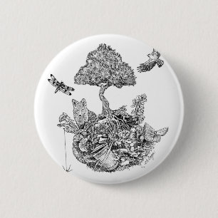 Badge Rond 5 Cm Réutilisez