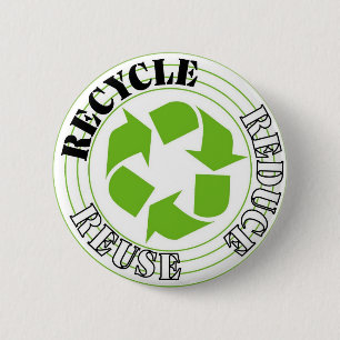 Badge Rond 5 Cm Réutilisez