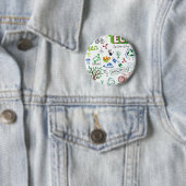 Badge Rond 5 Cm Réutilisez Eco amical (En situation)
