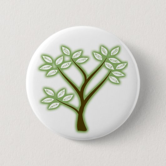 BADGE ROND 5 CM RÉUTILISEZ L'ARBRE DE MOT (Devant)
