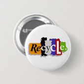 Badge Rond 5 Cm Réutilisez le bouton (Devant & derrière)