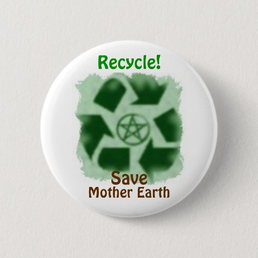 Badge Rond 5 Cm Réutilisez le bouton (Devant)