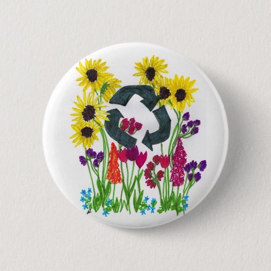 Badge Rond 5 Cm Réutilisez le bouton (Devant)