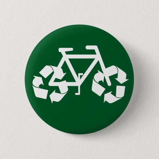 Badge Rond 5 Cm Réutilisez le bouton de vélo (Devant)