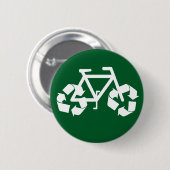 Badge Rond 5 Cm Réutilisez le bouton de vélo (Devant & derrière)
