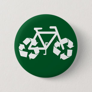 Badge Rond 5 Cm Réutilisez le bouton de vélo