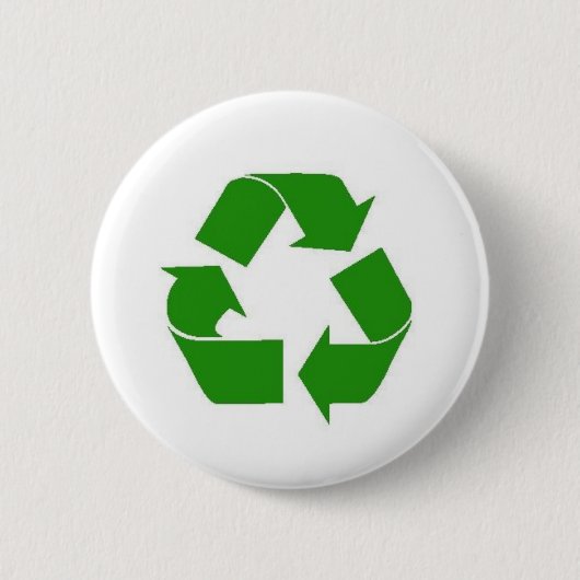Badge Rond 5 Cm réutilisez le bouton vert (Devant)