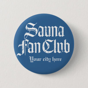Badge Rond 5 Cm Rev Button Template de club de fan de sauna