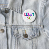 Badge Rond 5 Cm Rêve Coloré Grand (En situation)