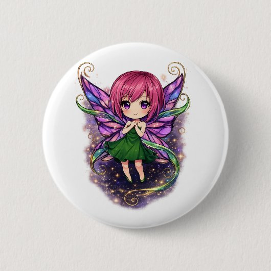 Badge Rond 5 Cm Rêve de fée (Devant)