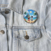 Badge Rond 5 Cm Rêve d'été (En situation)