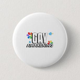 Badge Rond 5 Cm Réveil gay