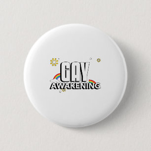 Badge Rond 5 Cm Réveil gay