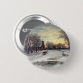 Badge Rond 5 Cm Réveillon de Noël (Devant & derrière)