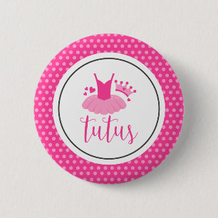 Badge Rond 5 Cm Révélation de genre Tutus