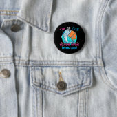 Badge Rond 5 Cm Révéler le genre Pêcher pour un pêcheur (En situation)