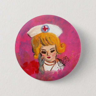Badge Rond 5 Cm Rêver l'infirmière