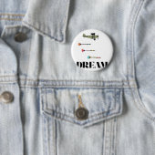 Badge Rond 5 Cm Rêves avec ailes (En situation)