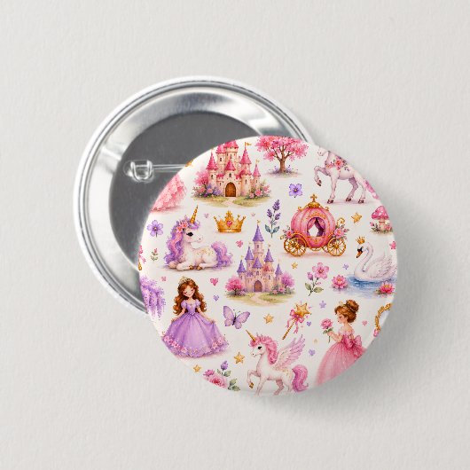 Badge Rond 5 Cm Rêves de contes de fées (Devant & derrière)
