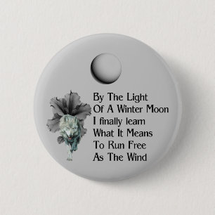 Badge Rond 5 Cm Rêves de loup