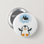 Badge Rond 5 Cm Rêves de pingouin (Devant & derrière)