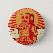 Badge Rond 5 Cm Révolution de robot (Devant)