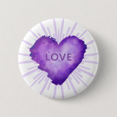 Badge Rond 5 Cm Révolution violette avec AMOUR (Devant)